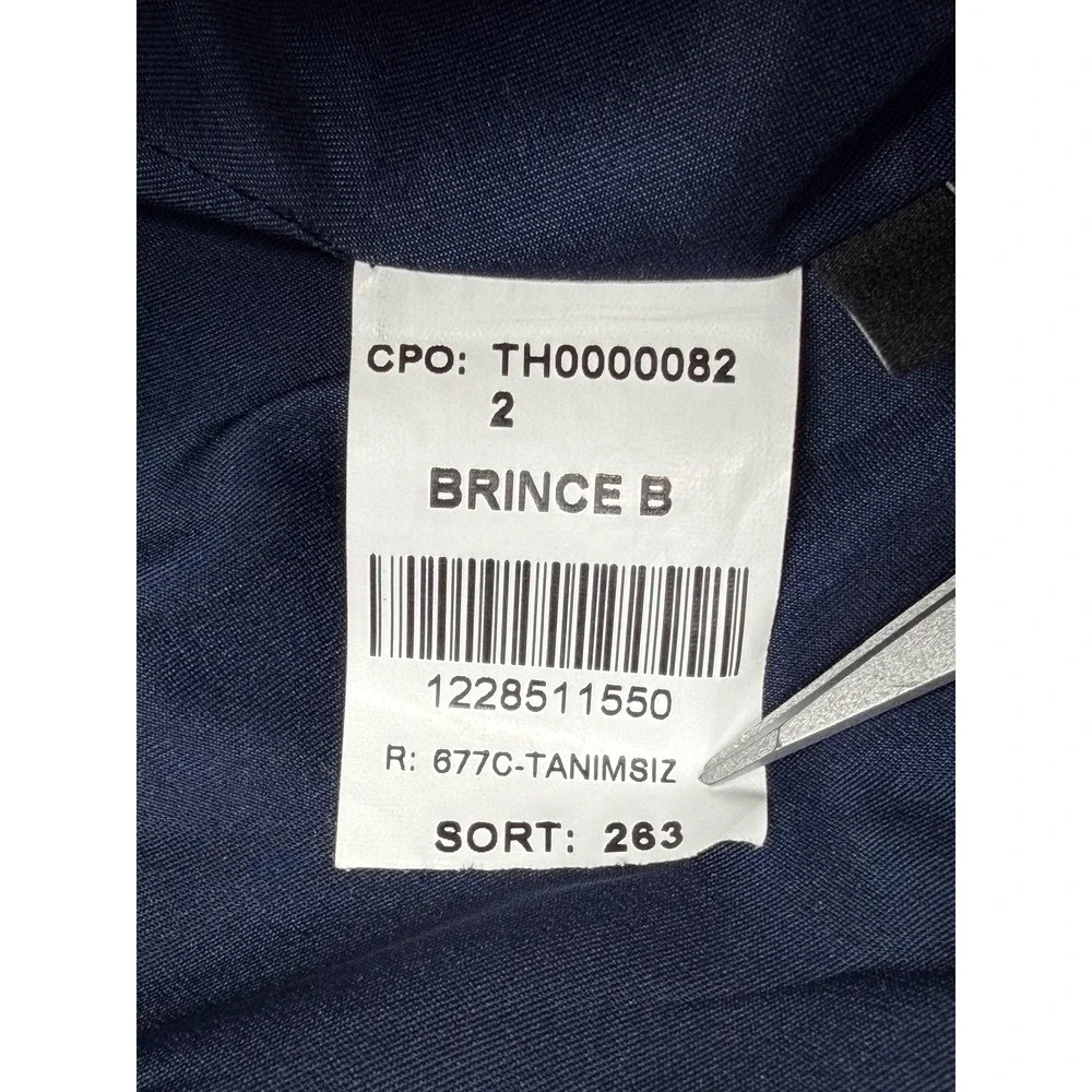 Theory Blazer Womens 2 Navy Brince Wool Stretch Suit‎ Jacket Minimalist Office